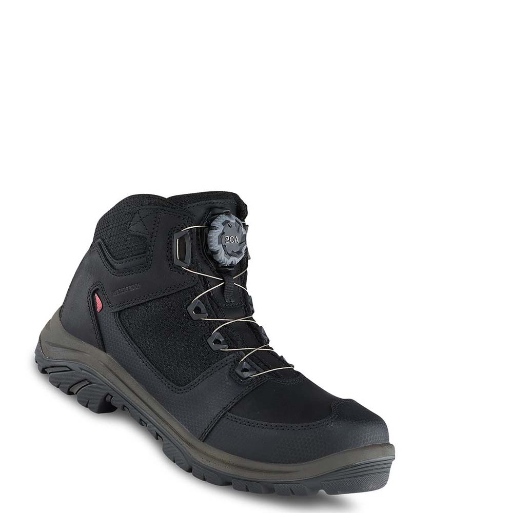 Red Wing Tradesman 5-inch Waterproof Safety Toe Men\'s Hiking Boots Black | ZA 25FDN